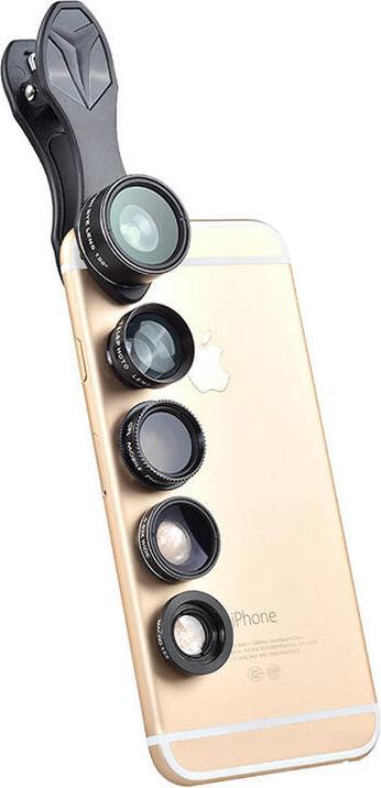 Immagine prodotto Apexel APL-DG5H 5-in-1 Mobile Lens Kit