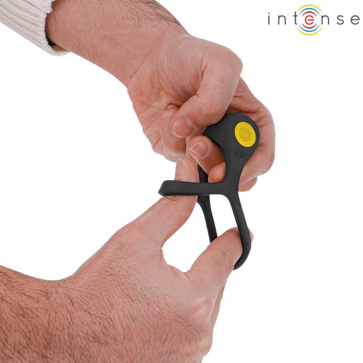 Produktbild Intense Alex Vibrator Doppel-Penisring 10 Vibrationen Schwarz