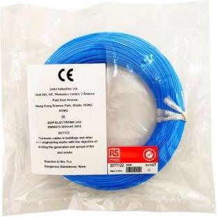 Image du produit Rs Pro Fil de commutation / 0,08 mm², 28 AWG, bleu isolé ETFE, 50m (50 m)