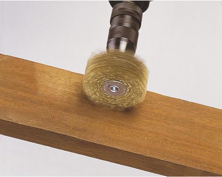 Actual product image wolfcraft wolfcraft 1 Holz-Struktur-Bürste S=8mm ø80x35mm