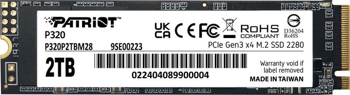 Nährwerte und Zutaten Patriot P320 (2000 GB, M.2 2280)