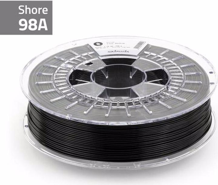 Produktbild Extrudr 3D-Filament TPU Flex medium black 2.85mm 750g Spule (TPU, 2.85 mm, 750 g, Schwarz)