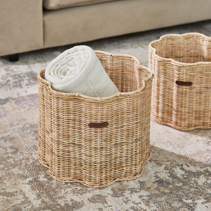 Produktbild Rivièra Maison Rustic Rattan Blossom Basket Set Of 2 pieces (2 x)