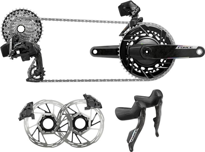 Produktbild Sram Force AXS HRD 2x12 Schaltgruppenset