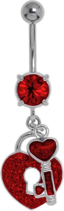 Produktbild Bijouteria Bauchpiercing (Chirurgenstahl 316L, Kristall, Messing rhodiniert)