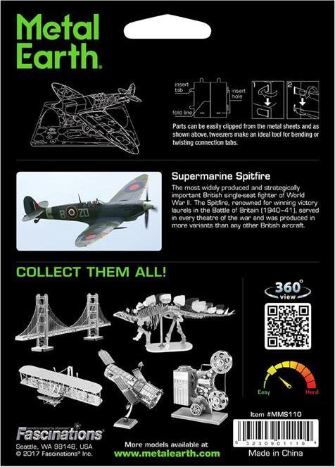 Image du produit Metal Earth Supermarine Spitfire