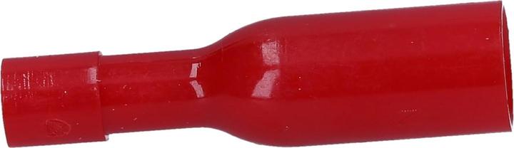 Produktbild Kalitec 10 Stück RHVR4 Rundsteckhülsen rot 0,5mm - 1,5mm² I isoliert I 4mm Durchmesser I 23mm lang I