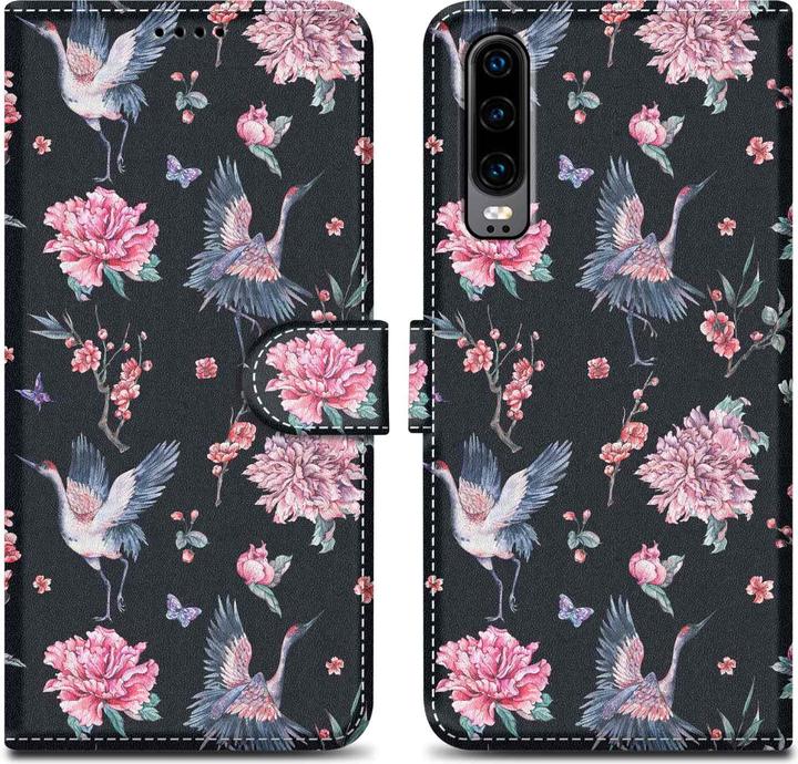 Actual product image Cadorabo Book cover with print (Huawei P30)