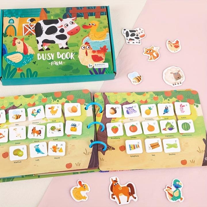 Produktbild Activity Board Kinder-Beschäftigungsbuch, Frühpädagogik-Beschäftigungsbuch für Kinder, Tiererkennung