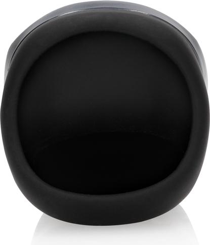 Actual product image Shots Vibrating Masturbator Sleeve - Licorice Black