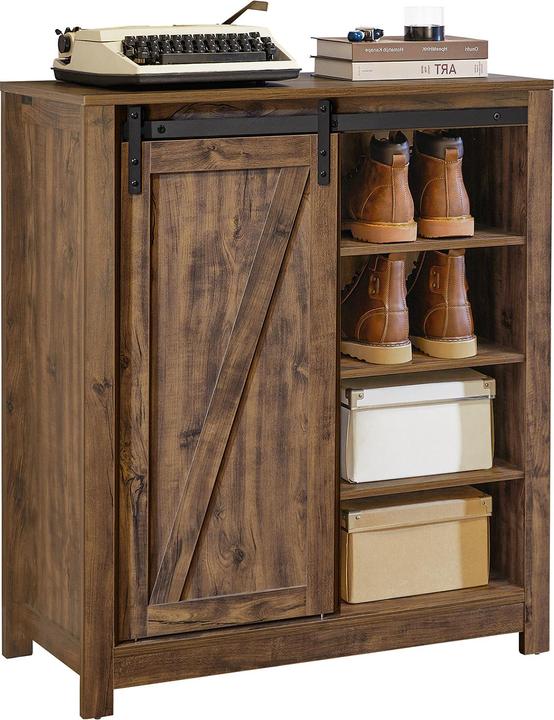 Produktbild SoBuy Sideboard mit Schiebetür (80 x 92 x 35 cm)