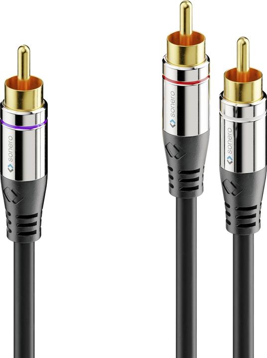 Sonero Câble en Y stéréo/mono pour subwoofer (3 m, RCA)
