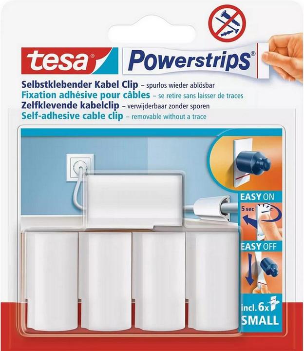 Image du produit tesa 3x Clip câble Powerstrips