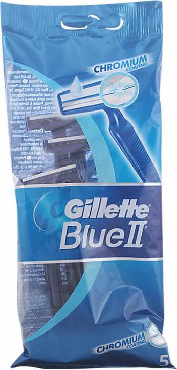 Immagine prodotto Gillette Set di rasoi usa e getta Blu II con rivestimento Chronium 5 pezzi