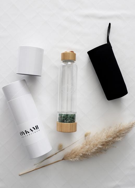 Oykami Gift set water bottle - aventurine