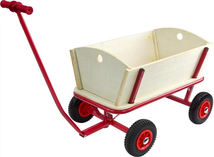 Produktbild Dema Holz Handwagen Handkarre Bollerwagen Transportwagen L 725 FUN mit PU Bereifung