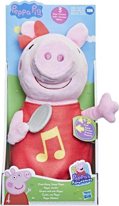 Productafbeelding Hasbro Pluche Knor met mij Peppa (28 cm)