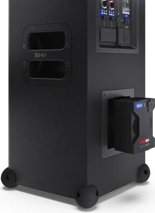 Image du produit Sharp CP-LS100 BT Haut-parleur de fête noir (10 h, Fonctionnement sur batterie, Fonctionnement sur secteur)