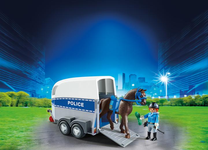Produktbild Playmobil Berittene Polizei mit Anhänger int. (6922)