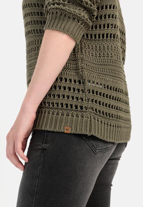 Produktbild Camel Active Pullover mit Lochstrickmuster (XS)
