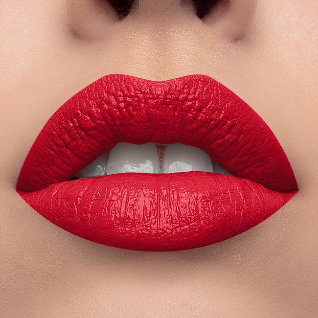 Actual product image Cosmetic Cosmetics Creamlust Nerd Red 08 Creamy Lipstick Fire Red Creamlastic Vegan (08)