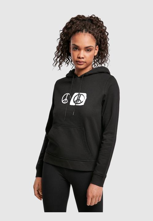 Immagine prodotto Merchcode Donna Peace - Felpa con cappuccio Basic nera Double Peace - 161625 (M)