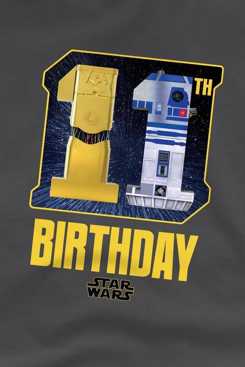 Immagine prodotto Star Wars Maglietta 11 ° compleanno C3PO R2-D2 Spazio Bambini (116)