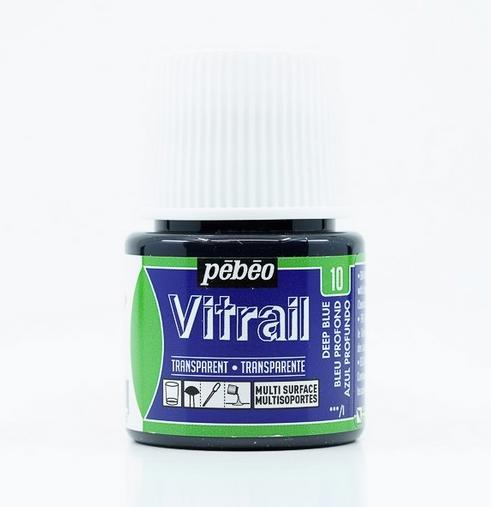 Image du produit Pebeo Vitrail Transparent (Bleu foncé, 45 ml)
