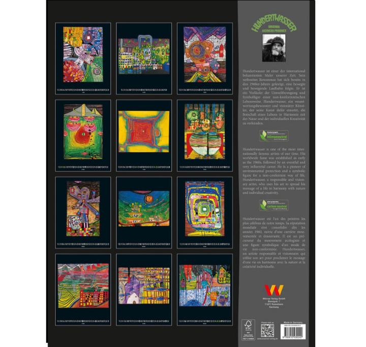Produktbild Hundertwasser Art Calendar 2026 (44 x 34 cm, Harter Einband, Deutsch)