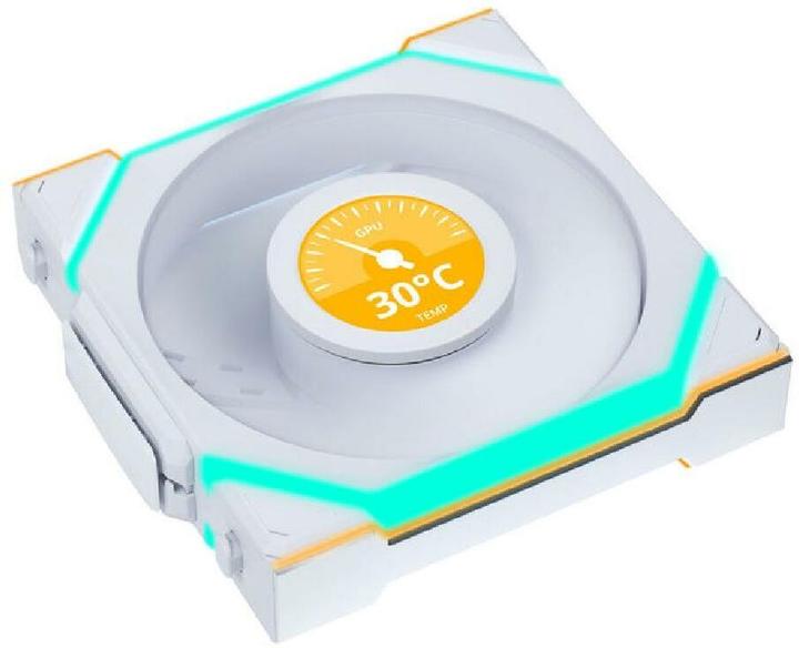 Actual product image Lian-Li UNI FAN SL Wireless LCD fan, ARGB, PWM - 120 mm, white (120 mm, 1 x)