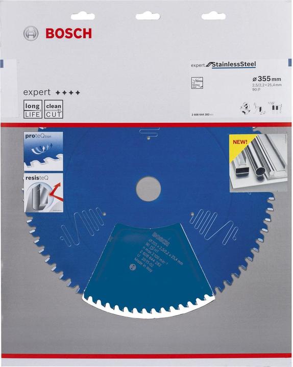 Produktbild Bosch Professional Zubehör Kreissägeblatt Expert for Stainless Steel, 355 x 25,4 x 2,5 x 90