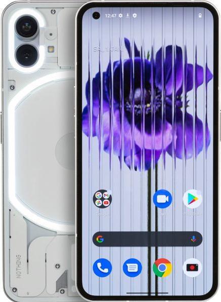 Actual product image Nothing Phone (1) (8GB) (256 GB, White, 6.55", Dual SIM, 50 Mpx, 5G)