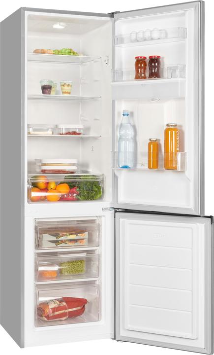 Actual product image Exquisit KGC265-70-WS-040D inoxlook, Fridge-freezer combination (freestanding) (260 l)