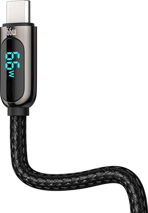 Actual product image Baseus Display Cable USB to Type-C, 66W, 2m (black) (2 m, USB 3.0, 66 W)