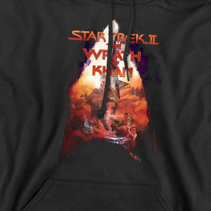 Immagine prodotto The Wrath of Khan Felpa con Cappuccio Poster Uomo (L)
