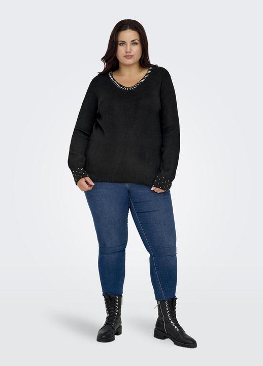 Produktbild Only Curvy V-Ausschnitt Strickpullover (M)