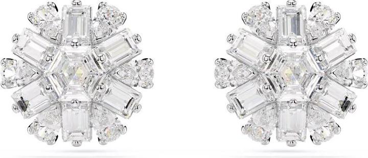 Swarovski Idyllia Ohrstecker Verschiedene Schliffe Schneeflocke Weiss (Swarovski Metall)