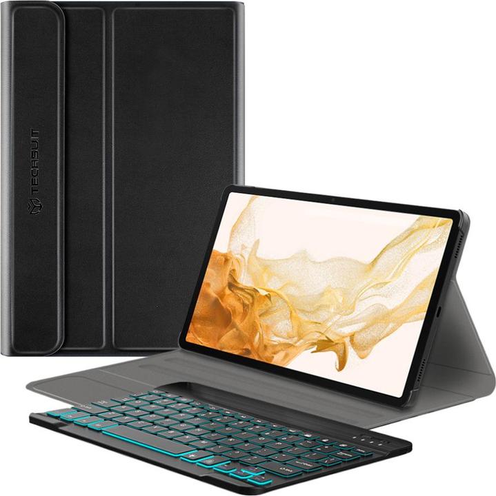 Image du produit Techsuit - CozyTab Case (with RGB Wireless Magnetic Keyboard) - Samsung Galaxy Tab S8 Plus - Black (Galaxy Tab S8 Plus)