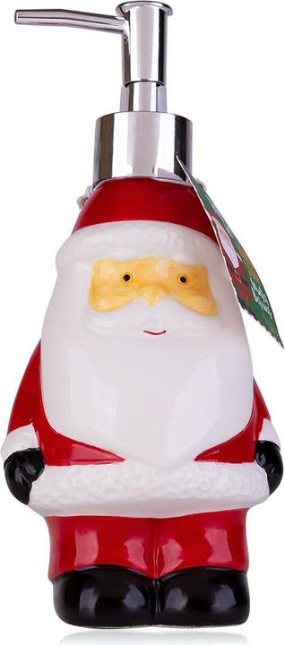 Image du produit Accentra Seifenspender aus Keramik mit Flüssigseife SANTA in Weihnachtsmann Design (Appareils, 350 ml)