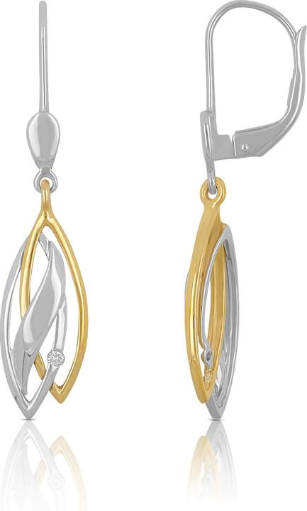 Image du produit Muau Boucles d'oreilles (750, Or blanc, Or jaune 18 carats)
