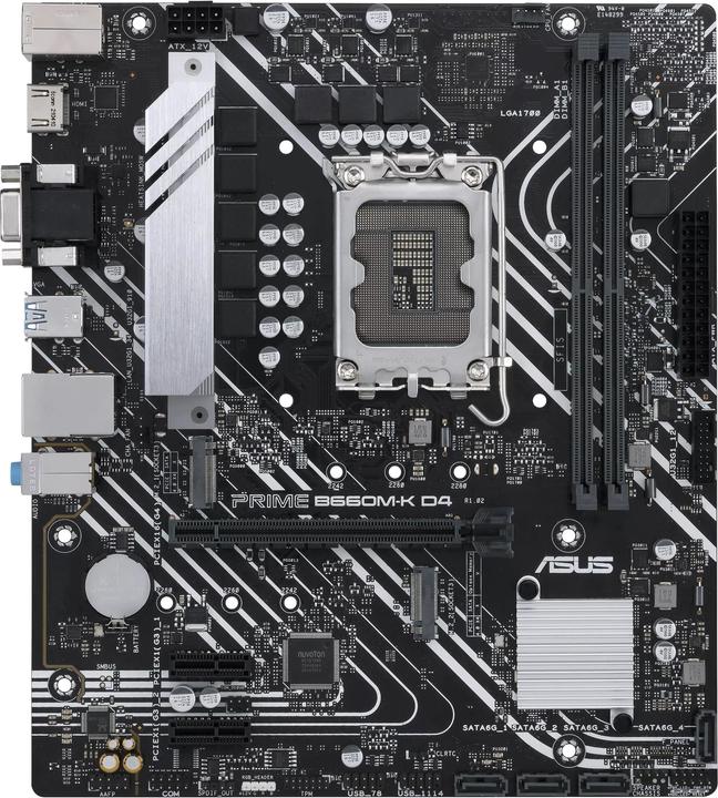 ASUS Mainboard||Intel B660|LGA1700|MicroATX|Memory DDR4 (LGA 1700, Intel B660, mATX)