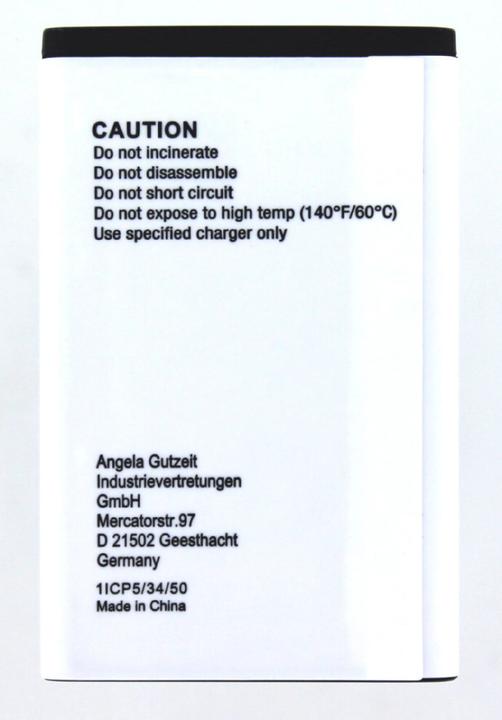Actual product image AGI 24629 - Battery - Tiptel - Ergophone 6070 - Black - White - Lithium-Ion (Li-Ion) -