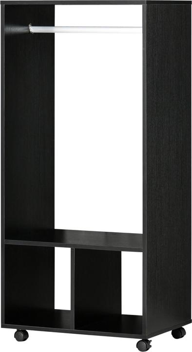 Produktbild Homcom Mobiler Kleiderschrank mit integrierter Kleiderstange (60 x 40 x 128 cm)