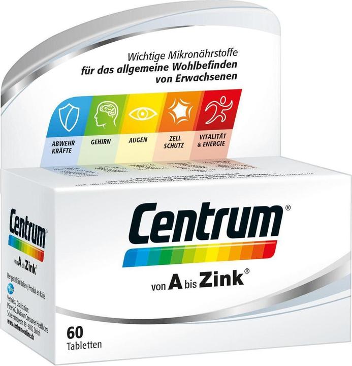 Centrum A Zink (60 Stück, Tabletten, 110 g)