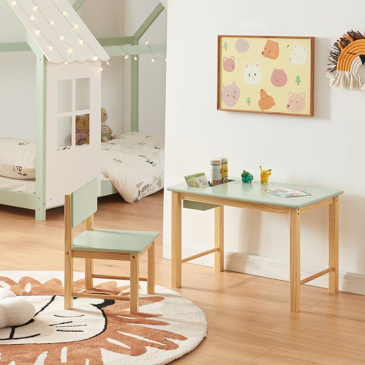 Actual product image En.Casa Brønnøy (High chair, Kids table)