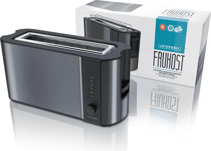 Produktbild Arendo Langschlitz Toaster FRUKOST Grey