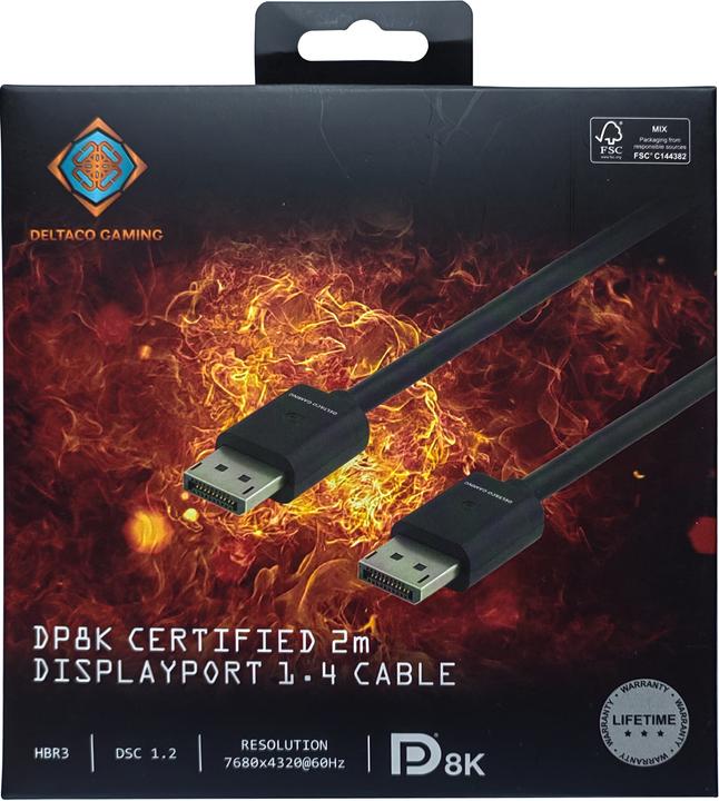 Actual product image Deltaco Gaming DisplayPort – DisplayPort (2 m, DisplayPort)