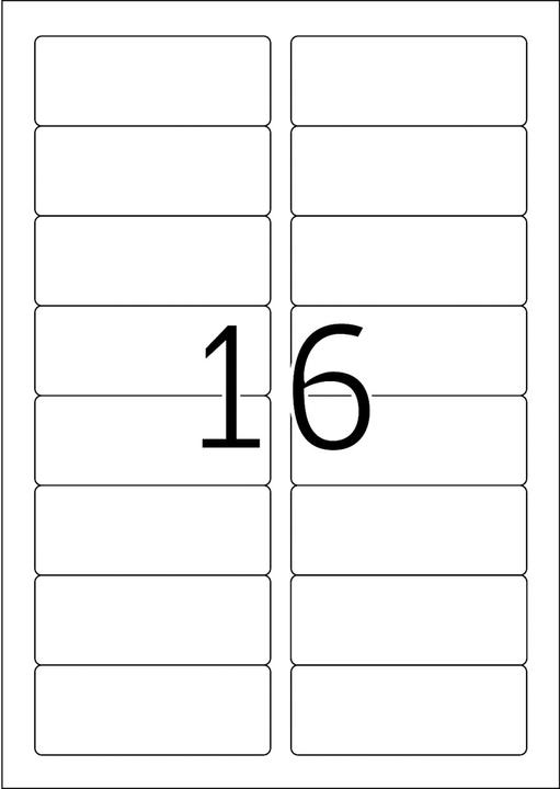 Nutritional values and ingredients HERMA A4 removable name labels