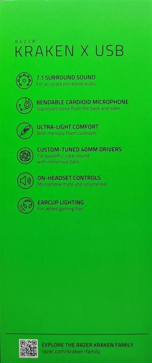 Image du produit Razer Kraken X (Filaire)