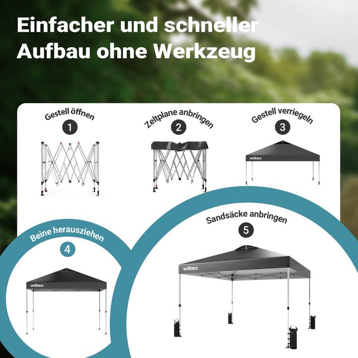 Immagine prodotto Wiltec Pop up (300 cm, 300 cm)